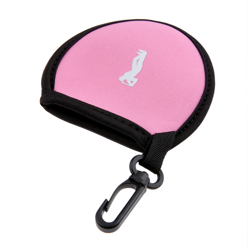 Genți portabile din neopren pentru mingi de golf Suport pentru tricouri de golf Husă mică pentru cleme în talie Geanta de depozitare pentru până la 2 mingi pentru accesorii de antrenament