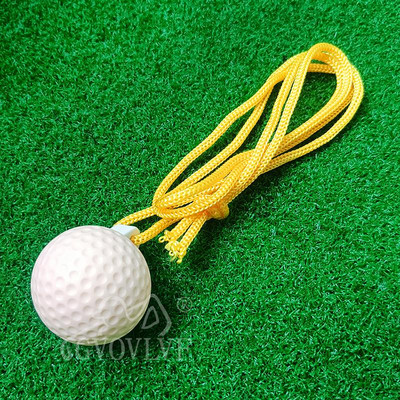 Rope Golf Ball Golf Swing edzéskiegészítők Gyakorló Kötéllabda Szilárd, Kezdő golfozóknak vagy professzionális edzéseknek