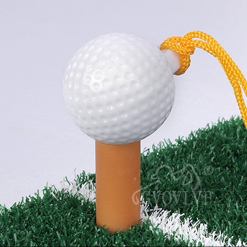 Rope Golf Ball Golf Swing edzéskiegészítők Gyakorló Kötéllabda Szilárd, Kezdő golfozóknak vagy professzionális edzéseknek