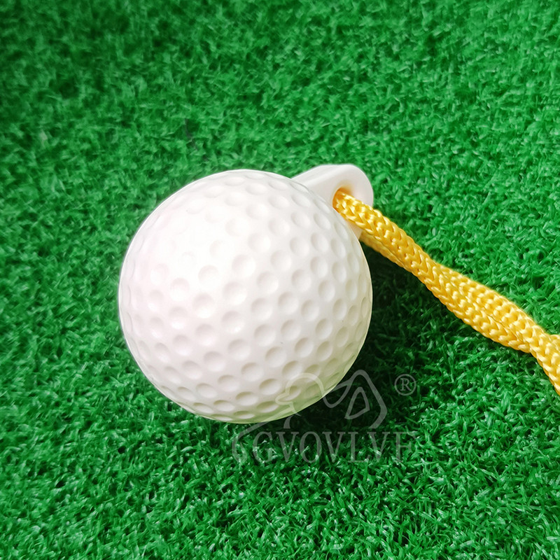 Rope Golf Ball Golf Swing edzéskiegészítők Gyakorló Kötéllabda Szilárd, Kezdő golfozóknak vagy professzionális edzéseknek
