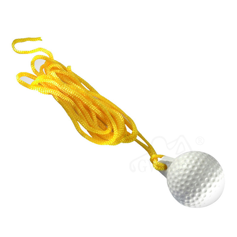 Rope Golf Ball Golf Swing edzéskiegészítők Gyakorló Kötéllabda Szilárd, Kezdő golfozóknak vagy professzionális edzéseknek