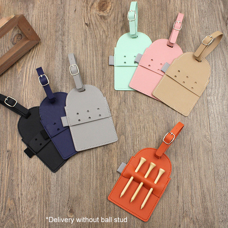 Suport pentru tricouri de golf din piele PU Accesorii de transport Organizator portabil pentru tricouri de golf Suport pentru tricouri pentru cadou Instrumente de golf pentru saci de mingi