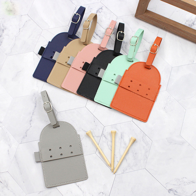 Suport pentru tricouri de golf din piele PU Accesorii de transport Organizator portabil pentru tricouri de golf Suport pentru tricouri pentru cadou Instrumente de golf pentru saci de mingi