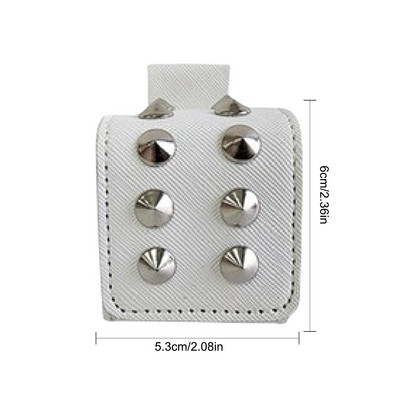 Mini husă pentru mingi de golf din piele PU Husă pentru mingi de golf Nituri Buzunar de depozitare pentru mingi de golf Husă de protecție Accesorii pentru sport de golf