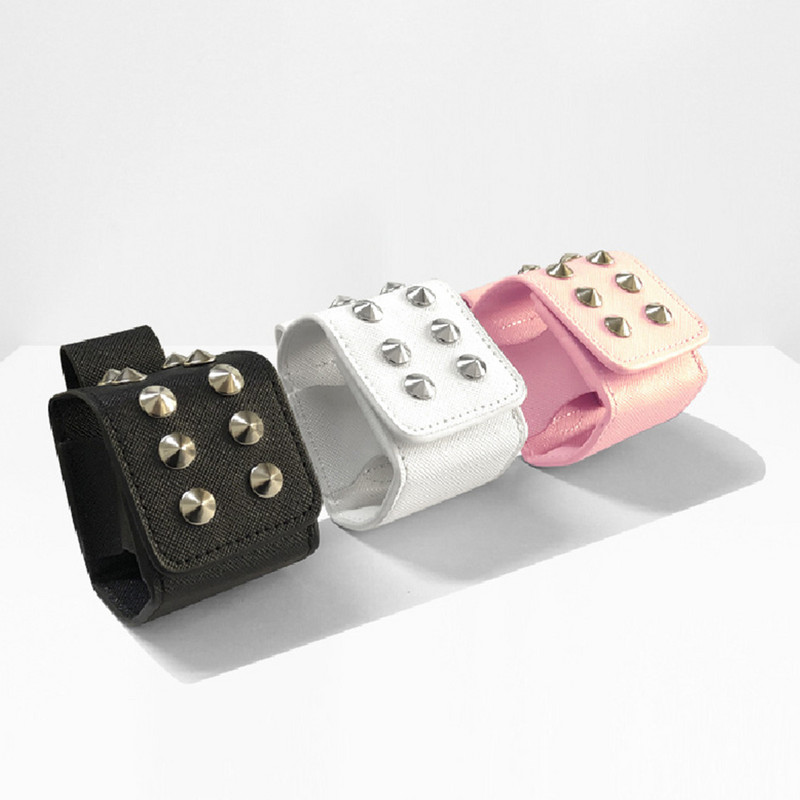 Mini husă pentru mingi de golf din piele PU Husă pentru mingi de golf Nituri Buzunar de depozitare pentru mingi de golf Husă de protecție Accesorii pentru sport de golf