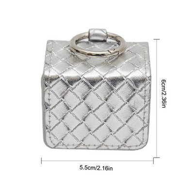 Golflabda tasak szőtt mintás hordtáska Praktikus golflabda tok PU bőr horoggal golfozóhoz ajándék golftartozékok