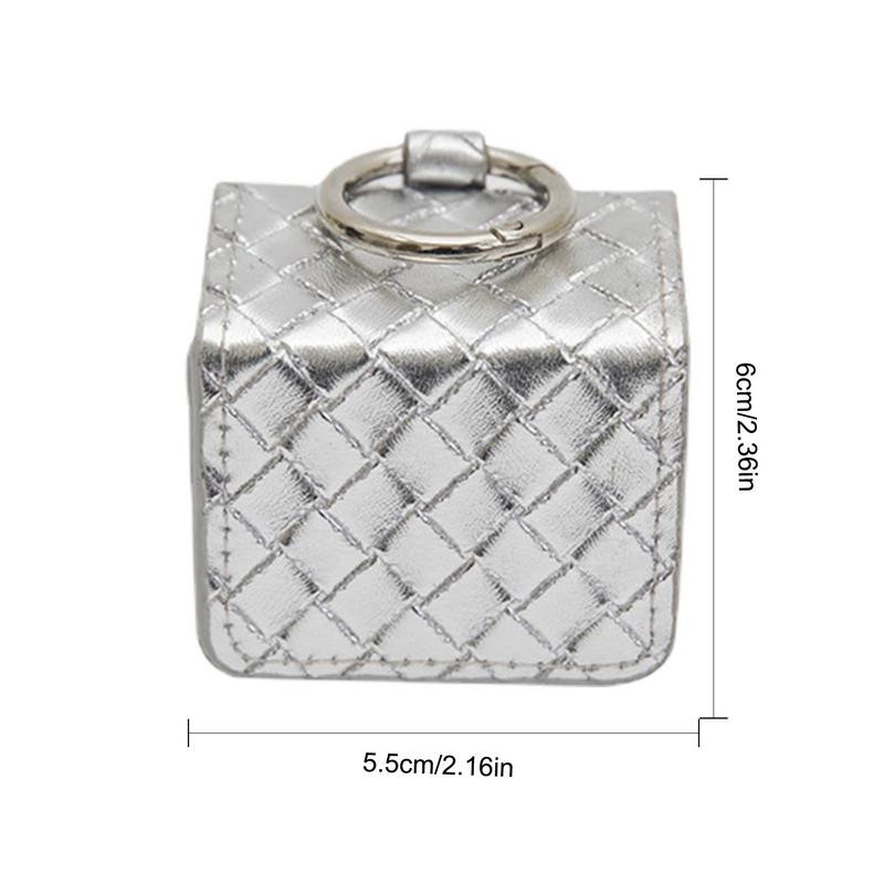 Golflabda tasak szőtt mintás hordtáska Praktikus golflabda tok PU bőr horoggal golfozóhoz ajándék golftartozékok