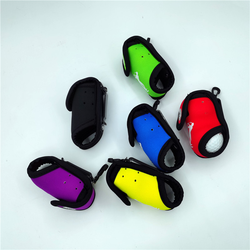 Nailonist väike golfipalli kott pealuu minigolfikotid koos teeauguga väikese taskuga sporditarbed 6 värvi