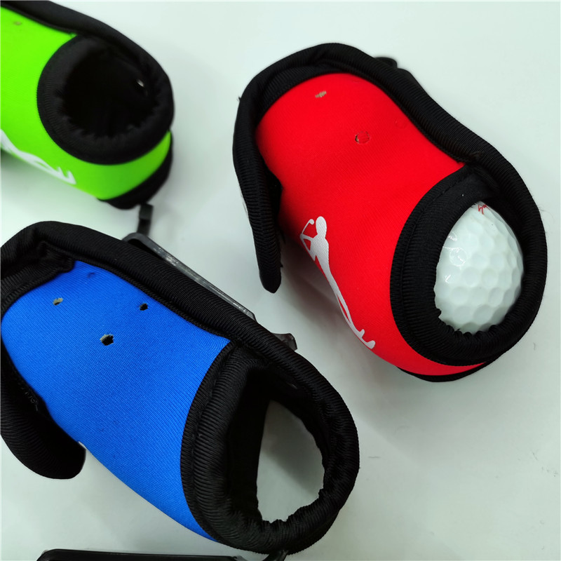 Nailonist väike golfipalli kott pealuu minigolfikotid koos teeauguga väikese taskuga sporditarbed 6 värvi