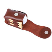 Marhabőr golflabdák és pólók tartó Divot szerszám hordtáska táska tároló tok 2 labdával ajándék