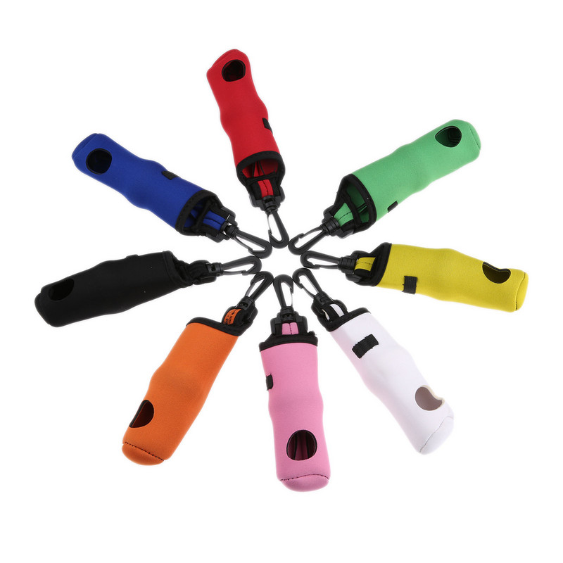 Kaasaskantav väike neopreenist golfipalli kott Golf Tee hoidik, kandekott, koos pöörleva vöörihma klambriga treenimiseks