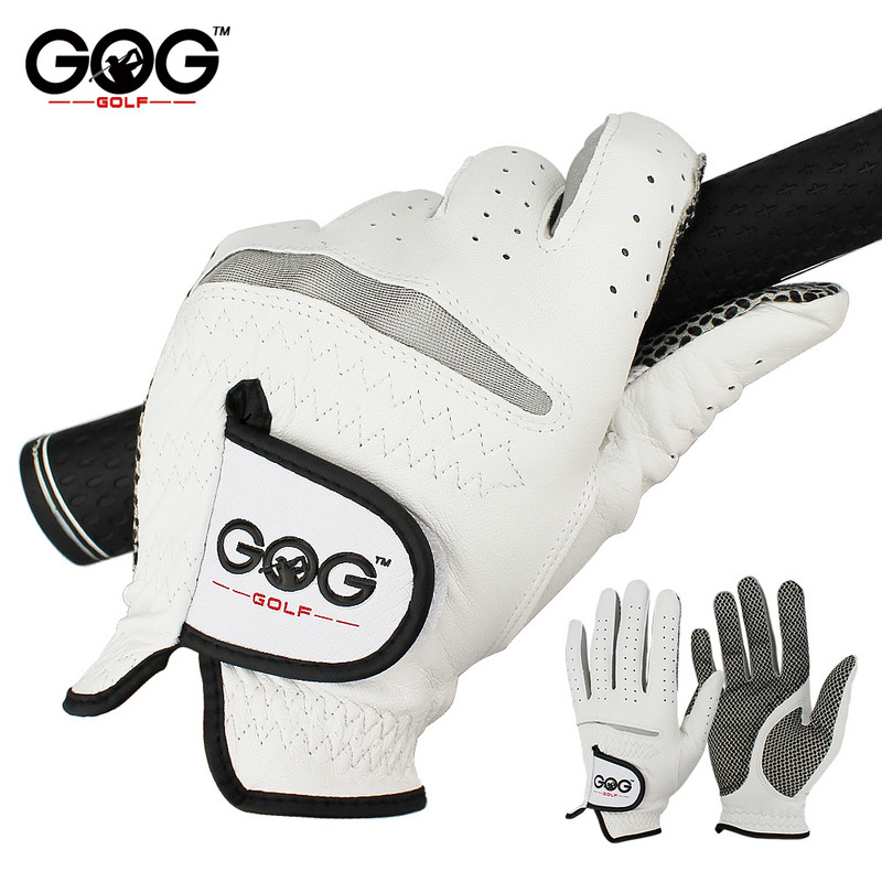 Pakuotėje 1 vnt. golfo pirštinės vyriškos kairės/dešinės rankos minkštas, kvėpuojantis grynas avikailis su neslystančiomis granulėmis Golfo pirštinės, golfo vyrams