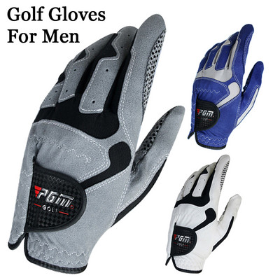 1pc Golf Gloves For men Blue White Grey 3 colours Breathable Fabric antislip sports Gloves For men`s husband Gift Professional
