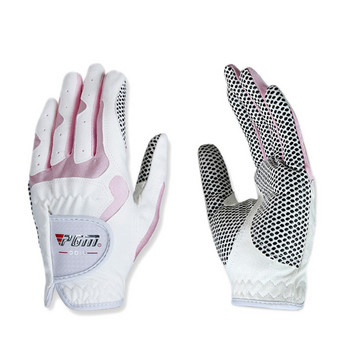 PGM Дамски ръкавици за голф, лява ръка, дясна ръка, спортни висококачествени нанометрови платнени ръкавици за голф, дишаща защита на дланта