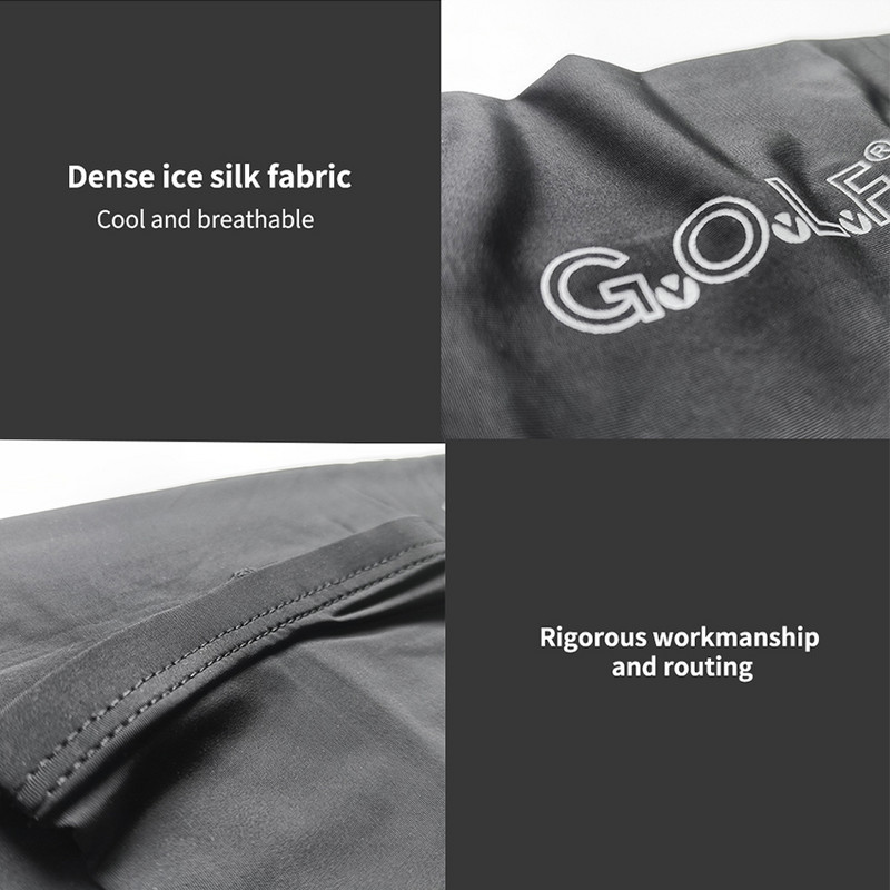 GvOvLvF 1 pāris Golfa piedurknes Rokas piedurknes saules aizsargkrēms UV aizsardzība balts melns 2 krāsas ledus zīds golfa bumbiņu sportam pārgājieniem