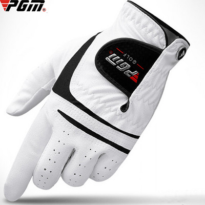 PGM GOLF GLOVES SHEEPSKIN GENUINE + PU LEATHER GLOVE LEFT RIGHT HAND 1 PC WITH GOLF BALL MARKER FREE SHIPPING