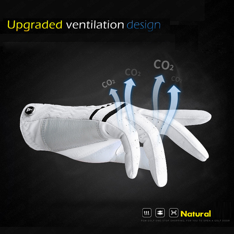 PGM GOLF PIRŠTINĖS AUVIŲ ODA + PU ODINĖ PIRŠTINĖ KAIRĖJE DEŠINĖJE 1 PC SU GOLF BALL ŽYMEKLIU NEMOKAMAS PRISTATYMAS