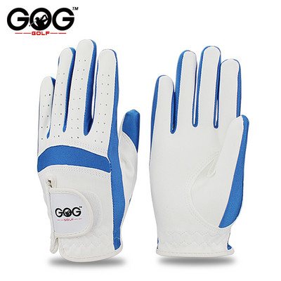 Πακέτο 1 ζευγάρι Γάντια γκολφ Παιδικά Ύφασμα μικροϊνών Αναπνεύσιμα αντιολισθητικά γάντια Μπλε ροζ Αριστερό Δεξί Χέρι