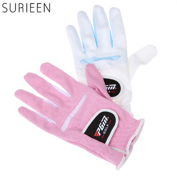 1 ζεύγος γυναικεία γάντια γκολφ εξωτερικού χώρου από μαλακό ύφασμα από μικροΐνες Γυναικεία γάντια αθλητική λαβή Γάντια ανθεκτικό γάντι Αντιολισθητικό αναπνεύσιμο γάντι