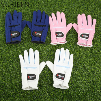 1 чифт Дамски ръкавици за голф Външна мека микрофибърна кърпа Дамски ръкавици Спортни ръкавици с ръкавици Издръжливи ръкавици Противоплъзгащи се дишащи ръкавици