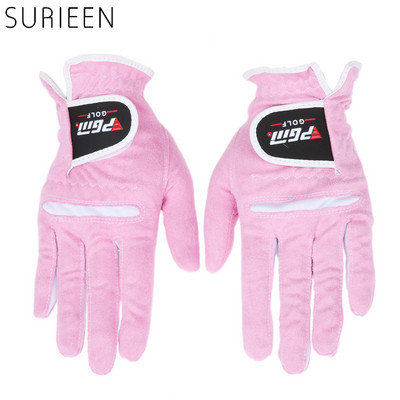 1 paar naiste golfikindaid välistingimustes, pehmest mikrokiust riidest naiste kindad, spordikäepidemed, labakindad, vastupidavad kinnas, libisemisvastane hingav kinnas