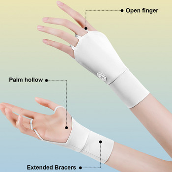 Golf Ice Half Finger Gloves Γυναικεία αναπνεύσιμα γάντια γκολφ με μισό δάχτυλο ανοιχτή παλάμη για μέγιστο κράτημα και ευελιξία στον ήλιο