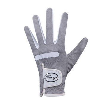 1PC TTYGJ Ръкавици за голф Мъжки ръкавици от влакнест плат Меки дишащи неплъзгащи се ръкавици за лява/дясна ръка Спортни ръкавици на открито Мъжко облекло за голф