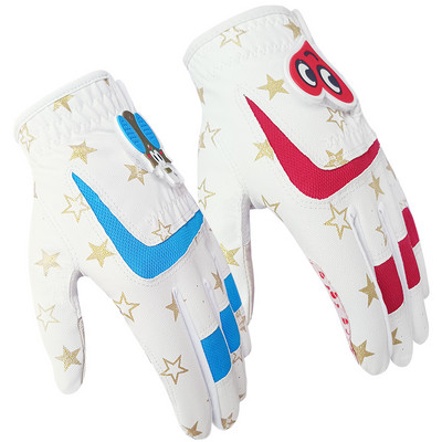 Golf Gloves Junior Kids Youth Toddler Boys Girls Left Hand Right Hand Dura Feel White Blue Red Golf Glove 1 pair gift new