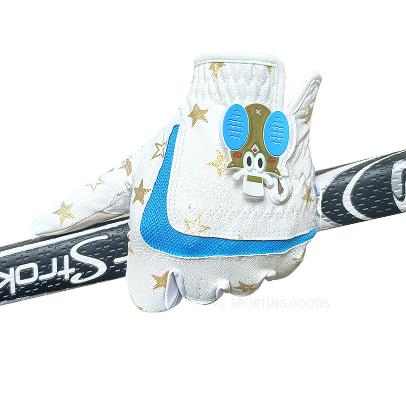 Golfkesztyűk Junior Kids Ifjúsági Tipegő Fiúk Lányok Bal kéz Jobb Dura Feel Fehér Kék Piros Golfkesztyű 1 pár ajándék új