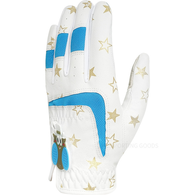 Golfkesztyűk Junior Kids Ifjúsági Tipegő Fiúk Lányok Bal kéz Jobb Dura Feel Fehér Kék Piros Golfkesztyű 1 pár ajándék új