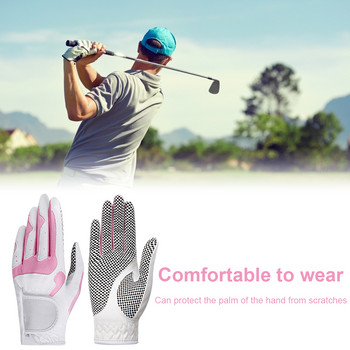 2PCS противоплъзгащи ръкавици за голф Дамски с маркер за топка Лява дясна ръкохватка Мека спортна ръкавица на открито за жени 2022 Drop Shipping