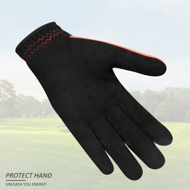 1 бр. Efunist Golf Glove Мъжки лява ръка Дишащи зелени 3D Performance Mesh Неплъзгащи се микрофибърни гъвкави ръкавици за голф Мъжки мъжки