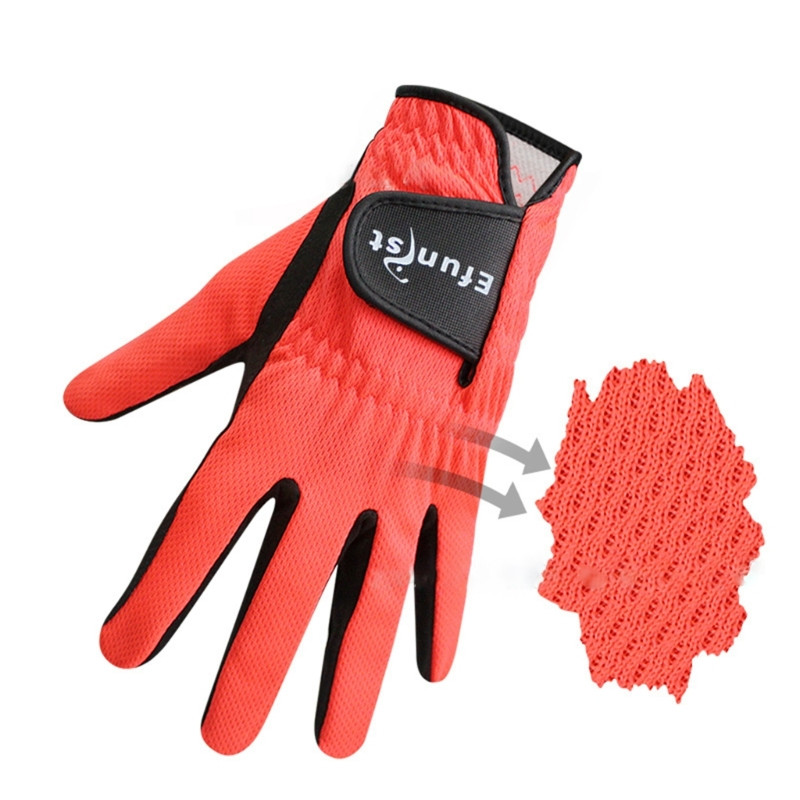 1 бр. Efunist Golf Glove Мъжки лява ръка Дишащи зелени 3D Performance Mesh Неплъзгащи се микрофибърни гъвкави ръкавици за голф Мъжки мъжки