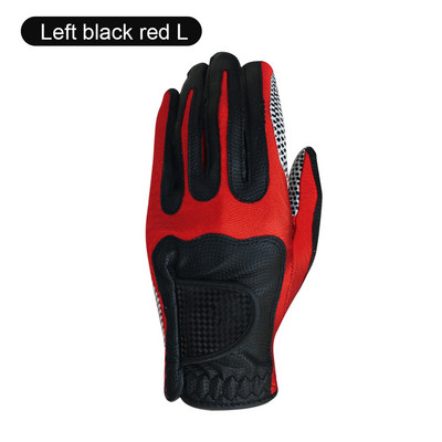 Naujos 1 vnt Vyriškos aukščiausios kokybės golfo pirštinės kairėje dešinėje mikro minkšto pluošto kvėpuojančios golfo pirštinės elastinės sportinės pirštinės