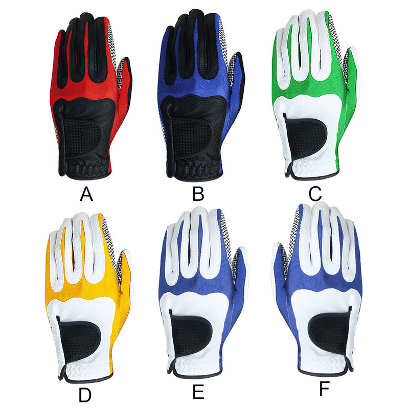 Naujos 1 vnt Vyriškos aukščiausios kokybės golfo pirštinės kairėje dešinėje mikro minkšto pluošto kvėpuojančios golfo pirštinės elastinės sportinės pirštinės