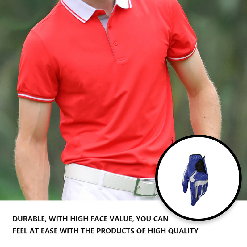 Kreisās rokas golfa cimds, elastīgs golfs, elpojošs, lipīgs golfa spēlētājs, ērts profesionāls aizsargs, āra pelēks