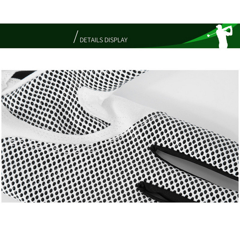 Kreisās rokas golfa cimds, elastīgs golfs, elpojošs, lipīgs golfa spēlētājs, ērts profesionāls aizsargs, āra pelēks