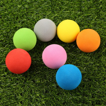 20 бр./торба топки за голф Топки от мека гъба от EVA пяна за тренировки по голф/тенис Плътен цвят за топки за тренировки по голф на открито