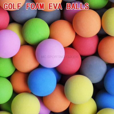 20 бр./торба топки за голф Топки от мека гъба от EVA пяна за тренировки по голф/тенис Плътен цвят за топки за тренировки по голф на открито