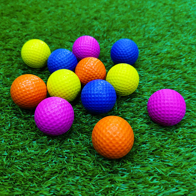 10Pcs Elastic Sponge Color PU Foam Golf Balls For Indoor Practice