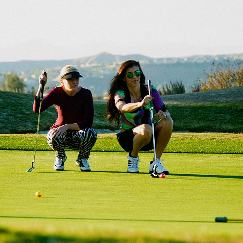1 db átmérőjű 42,7 mm fémbevonatú színes golflabdák díszes mérkőzés nyitócél Legjobb ajándék, tartós konstrukció sporteseményekhez