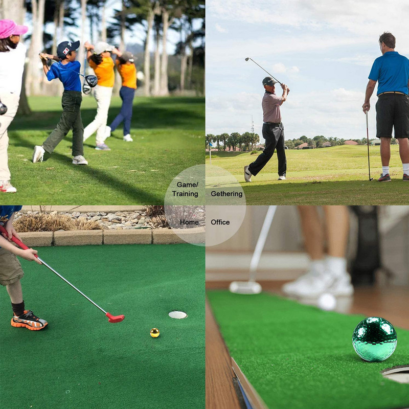 1 db átmérőjű 42,7 mm fémbevonatú színes golflabdák díszes mérkőzés nyitócél Legjobb ajándék, tartós konstrukció sporteseményekhez