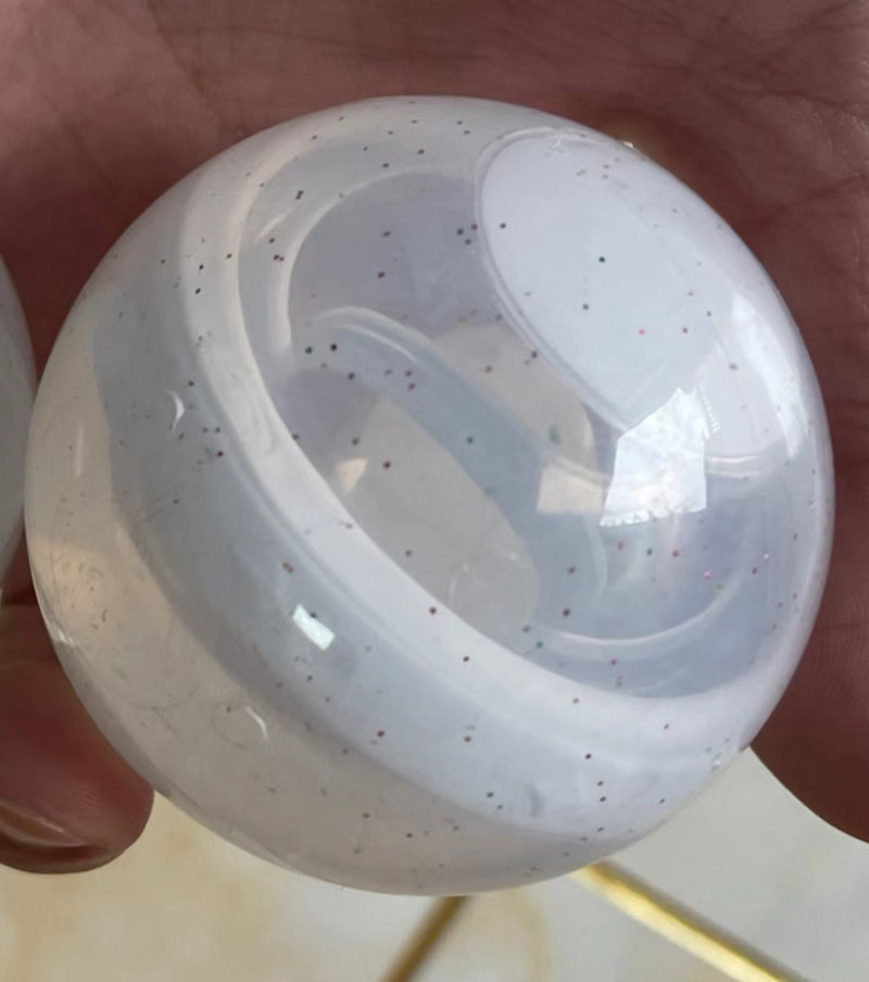 1 tk tippkvaliteetne golfipargi pall, mitmesugused stiilid läbipaistev püramiid, kindel tahke lint kullapulbri ühevärvilise golfipalliga