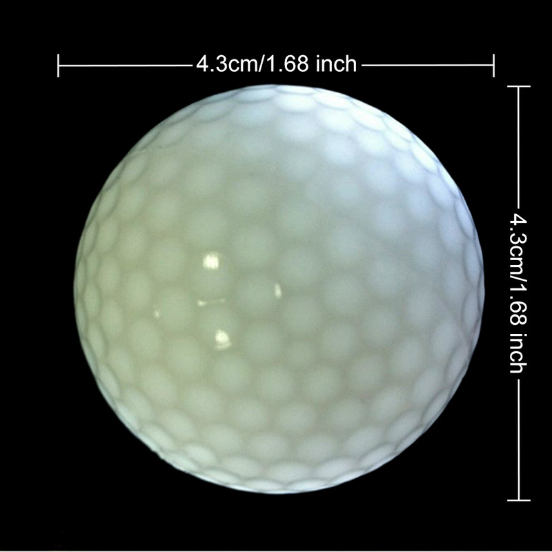 1-osalised LED-valgustusega golfipallid helendavad pimedas öös vilkuvad golfipallid mitmevärvilised treeninggolfi harjutuspallid kingitused