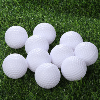 Висококачествена бяла издръжлива тренировъчна топка Спортен инструмент Въздушна топка Топка за голф Мека текстура