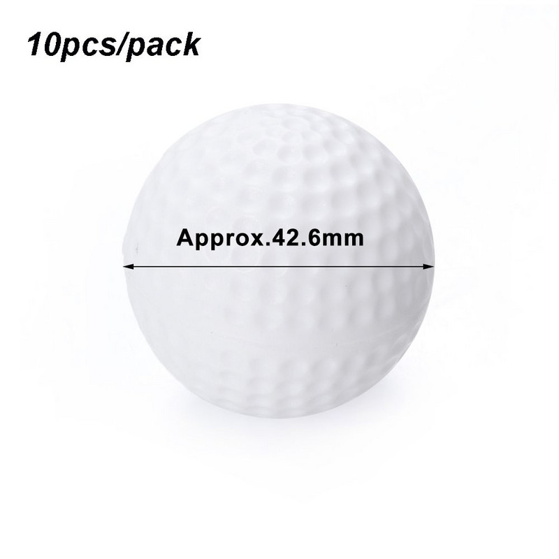 Kvaliteetne valge vastupidav harjutuspalli sporditööriist Air Ball Golfipall Pehme tekstuur