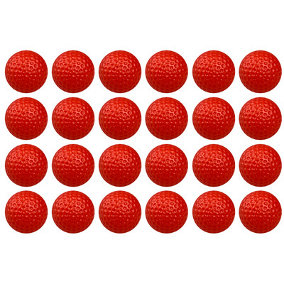 24 tk 41 mm plastikust õõnsad sisetreeningu golfipallid