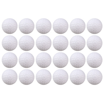 24 tk 41 mm plastikust õõnsad sisetreeningu golfipallid
