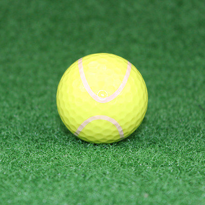 1 vnt. Dvigubi golfo kamuoliukai Treniruotės, sporto dovanos, pratybos, vairavimo trasa Naujovė, pramoga golfo žaidėjui, spalvotas animacinis filmas, mielas patalpose