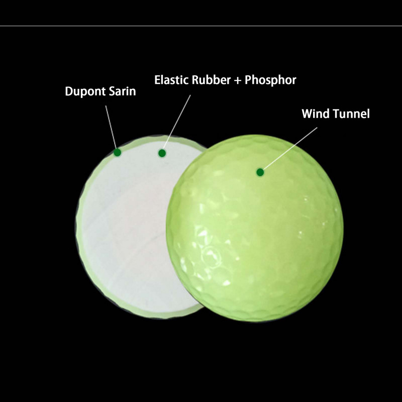 Светещи голф топки Забавни голф топки за мъже Светещи в тъмното голф топки Светещи светещи голф топки за нощен спорт Светещ голф